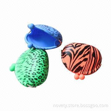 Silicone Coin Purses, Various Colors are Available, Sized 9.6 x 4.4 x 9cm